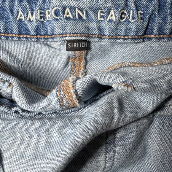 American Eagle Mom Overalls Size 8 Distressed - Picture 12 of 12